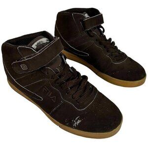 Fila Mens Vulc 13 Size 9 Basketball Shoes 1SC60213-200 Brown Mid-Top Sneakers